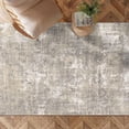 thumbnail image 3 of BERTHMEER 3'x5' Abstract Area Rugs for Living Room Entryway Office Washable Rugs, Non-slip, Beige Gray, 3 of 5