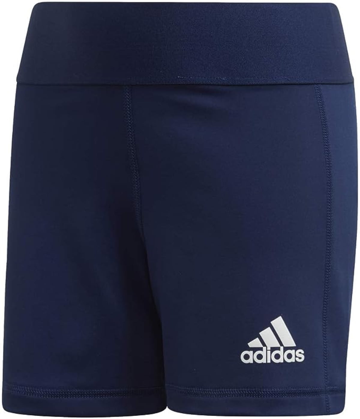 adidas Girls Alphaskin Volleyball Shorts Tights, Team Navy Blue/White