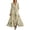 Yellow, variant on Women's Chiffon Maxi Dress, Floral Print V-Neck Long Sleeve Pleated Formal Dress for Spring Summer Wedding & Party, 1PC, S-XXXL