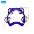 thumbnail image 2 of 2pcs Tambourine, Jingle Bells Wrist Bells Hand Bell Percussion Instruments Musical for Adults Church, Blue, 2 of 5