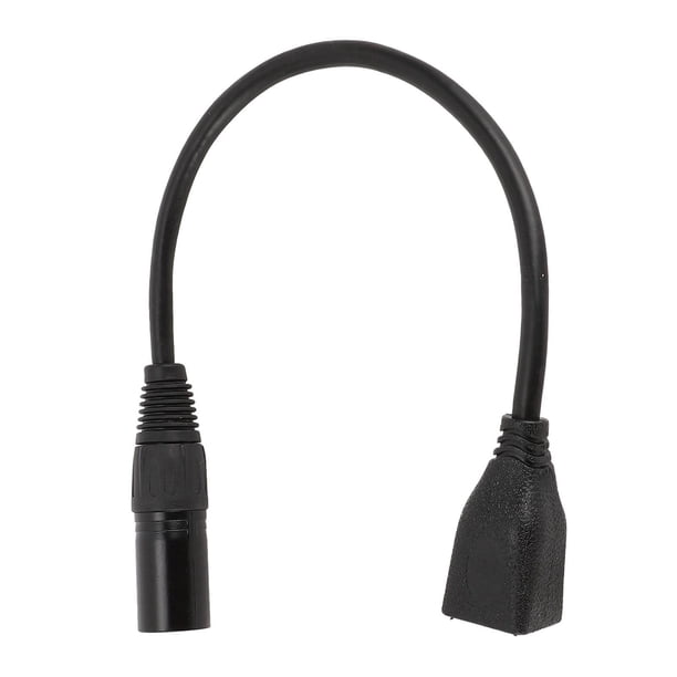 Conector De Red XLR Macho A RJ45, Cable XLR Macho A RJ45 Hembra Blindado De Sonido De Alta Fidelidad Cobre Libre De Oxígeno 1 Pie Para La Serie De Controladores DMX CON