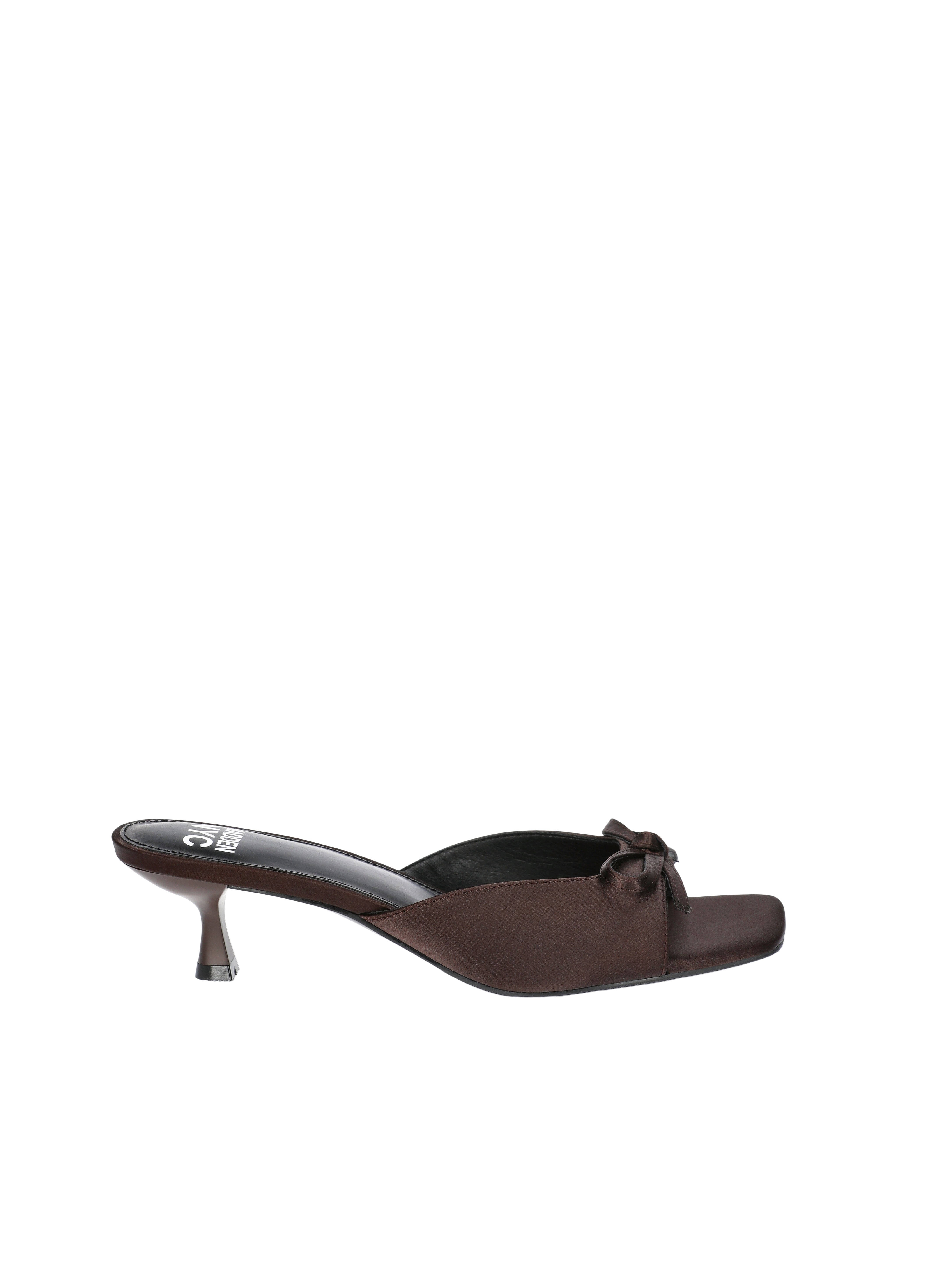 Madden NYC Women's Faux Snakeskin Kitten Heel Sandals with Bow