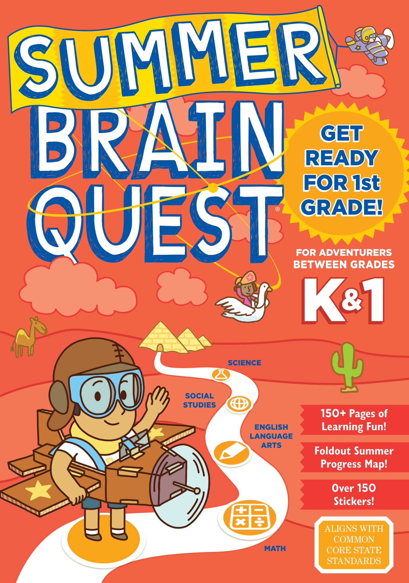 Summer Brain Quest: Between Grades K and 1 - Walmart.com