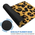 thumbnail image 6 of Long Mouse Pads for Desk,Yellow and Black Of Leopard Print Desk Mats on Top Of Desks, Desk Mouse Pad Extra Large with 3mm Non-Slip Base and Stitched Edge for Gaming,Office,Work,Home 31.5"x11.8", 6 of 6