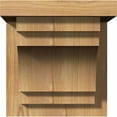 thumbnail image 2 of 7 1/2"W x 8"D x 8"H Mediterranean Smooth Corbel w/Backplate, Western Red Cedar, 2 of 9