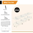 thumbnail image 5 of eShelf 2-Pack Wall Shelf Steel Garage Shelving Storage Rack 12" by 72" (1x6 ft) White, 5 of 9