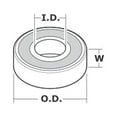 thumbnail image 2 of 10x 6202 2RS Rubber Sealed Deep Groove Ball Bearings - 15x35x11 mm, 2 of 2