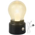 thumbnail image 2 of OUSITAID Bedside Table Lamp USB Rechargeable Table Lamp Decorative Retro Bulb Light Warm Light Ambience Desk Light LED Bedside Ni, 2 of 9