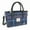 Blue & Purple Stewart Tartan, variant on Harris Tweed "Brora" Small Tote Handbag for Women – 100% Wool, Adjustable Shoulder Strap, Made in Scotland, Royal Stewart