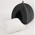 thumbnail image 2 of NETSENG Lit pour Chat d'Intérieur Nid d'Animal Gris Foncé 19 * 19 * 19inch, 2 of 5
