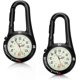 thumbnail image 1 of relojes de cuarzo con clip para mochila, reloj de bolsillo unisex que brilla en la oscuridad con esfera blanca para médicos, enfermeras y actividades al aire libre., 1 of 3