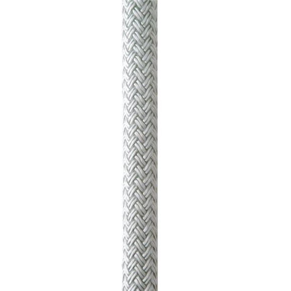 New England Ropes C5050-16-00035 0,5 Po x 35 Pi Nylon Double Tresse Dock Ligne&44; Blanc