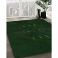 thumbnail image 3 of Ahgly Company Machine Washable Indoor Square Transitional Deep Emerald Green Area Rugs, 4' Square, 3 of 7