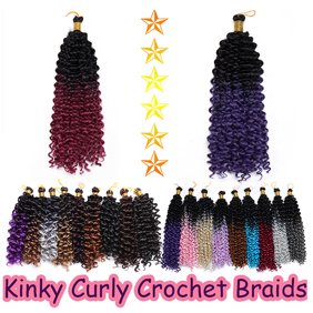 S Noilite 14 Inches Afro Marley Bob Crochet Hair Full Head Hair