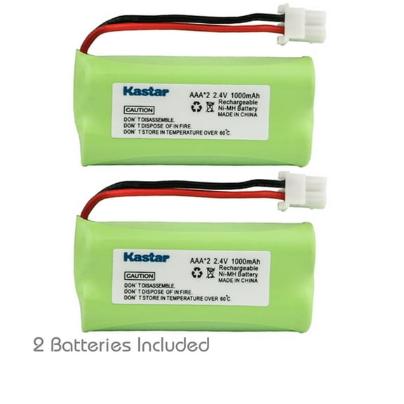 Kastar 2-Pack Battery Replacement for AT&T CRL32302 CRL32352 CRL32452, GE 30522EE1 30522EE2 30522EE3 30522EE4 30524EE2 31591, Interstate Batteries ATEL0068 TEL0068, Energizer ER-P254 ERP254