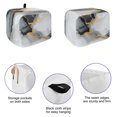 thumbnail image 5 of Toaster Cover 2 Slice, Grey White Marble Dustproof Bakeware Oven Protector with Top Hook, Ink Painting Modern Abstract Waterproof Small Kitchen Appliance Toasters Dust Cover, 11"x6"x8", 5 of 9