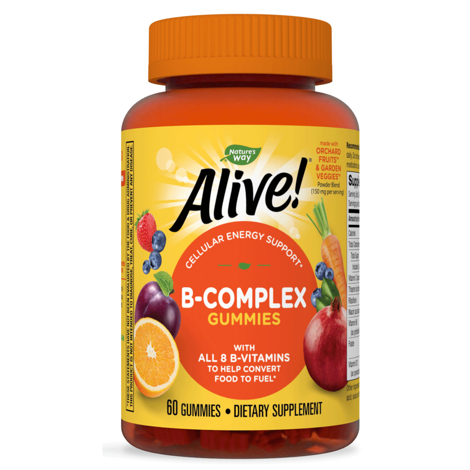 Nature’s Way Alive! Gummies, Cellular Energy Support*, 8 B