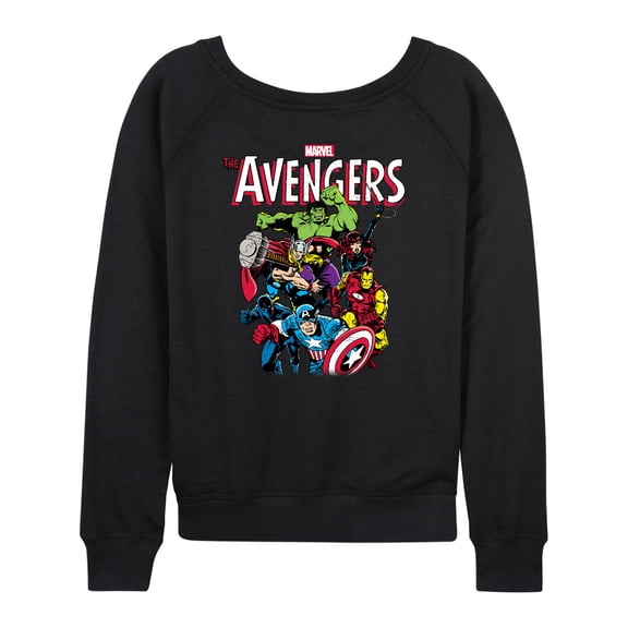 Marvel The Avengers - Cast - Women's French Terry Pullover Long Sleeve Shirt