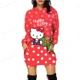 thumbnail image 2 of Nueva sudadera con capucha de dibujos animados de Anime HELLO KITTY divertida de primavera para mujer, sudadera con gráficos lindos de Anime, sudadera vintage ajustada con capucha para mujer, 2 of 5
