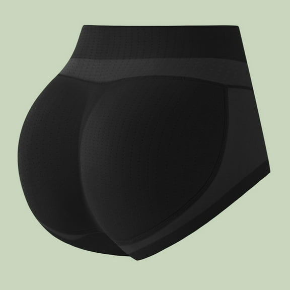 TEVEQ Butt Lifting Panties for Women Womens Underwear Tummy Control Boyshorts Panties Body Sculpting Buttocks Artifact Hip Lifting Pants Peach Hip Buttocks Buttock Pad Underwear Black L