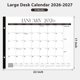 thumbnail image 2 of Calendario de escritorio VALOME 2026, 22 x 17 cm, planificador mensual, 2 of 7