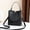 black, variant on Vintage Crocodile Pattern Bucket Bag Women PU Leather Shoulder Bag Big Capacity Handbag Luxury Crossbody Bag Advanced Lady Purse