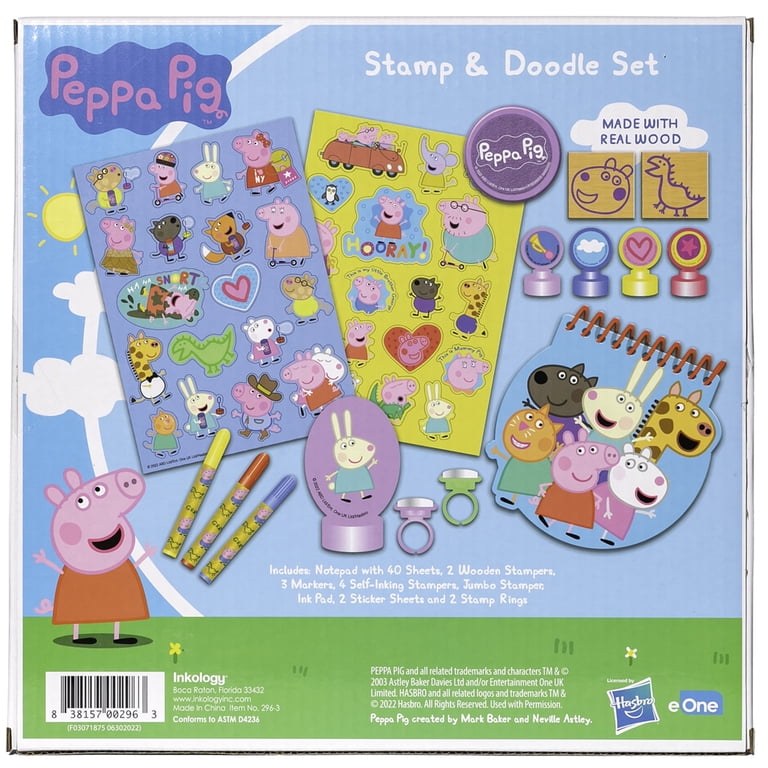 Timbres Enfants Peppa Pig Multiprint - Tampons Bois Et Caoutchouc Made In Italy