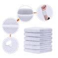 thumbnail image 4 of Sonducket Muñequeras de 6 piezas, a prueba de sudor, de doble capa, antideslizantes, absorbentes, lavables, ajustables, soporte Flexible, Protector Ropa Deportiva, Zapatos Blanco Sonducket OD2087-03B, 4 of 6