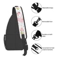 thumbnail image 4 of Lsque Swan And Flowers Pattern Cross Chest Bag Diagonally – Premium Durable Front Chest Sling with Adjustable Padded Strap, High-Capacity Storage, 4 of 8