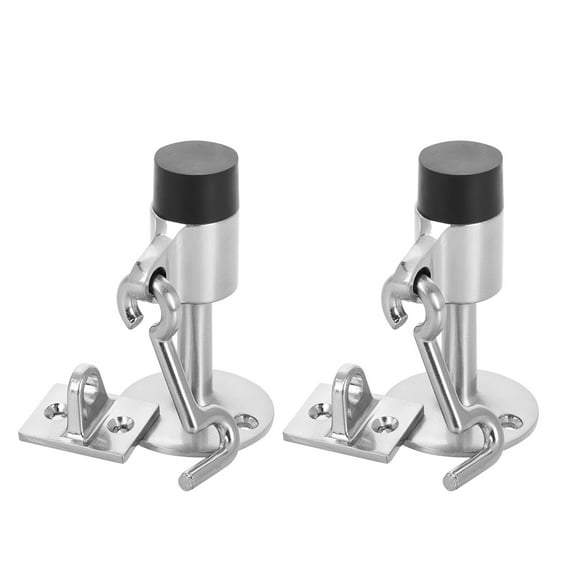 OUNONA 2 Sets Hook Latch Wall Mounted Door Stopper Heavy Duty Door Stop with Hook Outdoor Door Stopper for Home Hotel and Office