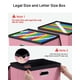 thumbnail image 5 of Caja organizadora de archivos Oterri, paquete de 2 unidades, grande, con tapa, rosa, 5 of 7