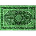 thumbnail image 1 of Ahgly Company Indoor Rectangle Persian Emerald Green Traditional Area Rugs, 4' x 6', 1 of 4