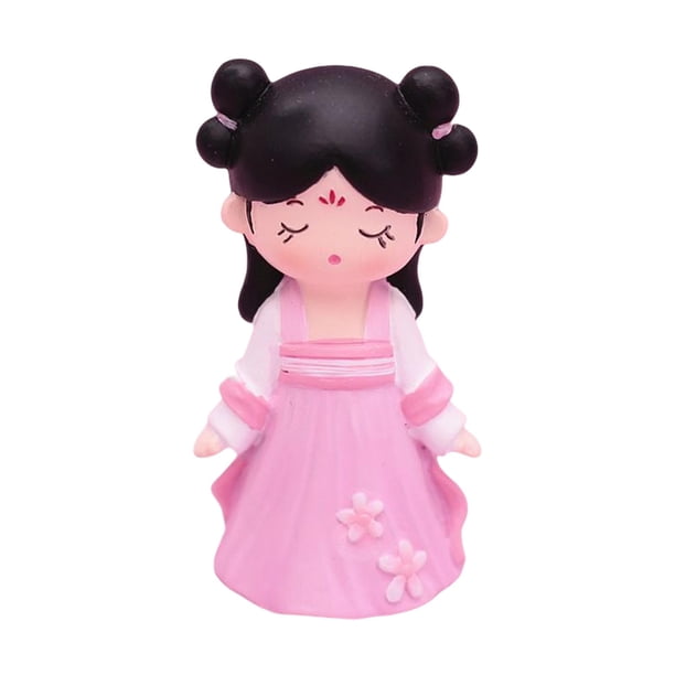Estatuilla tradicional de resina china antigua niña muñeca Sunnimix muñeca china