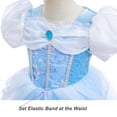 thumbnail image 3 of Cinderella Costume for Girls Kids Blue Princess Dress with Accessories Halloween Birthday Party Outfits, 3 of 6