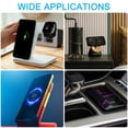 thumbnail image 6 of Uxcell 4 Pack 55x0.9mm Universal Wireless Magnetic Metal Ring Sticker for Phone Case Sequin Gold, 6 of 6