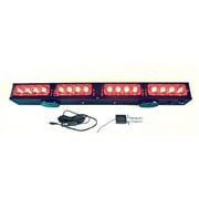 21.5" Wireless LED Tow Light Bar with Red Stop/Tail/Turn Signal, Magnetic Base and 4pin Round Transmitter