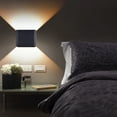 thumbnail image 7 of 4" LED Square Black Wall Sconce Lamp 2pcs Pack, 7 of 7