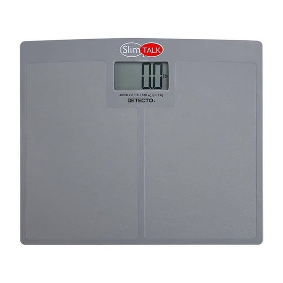 Báscula de baño parlante SlimTALK de Detecto - Capacidad de peso de 400 lb