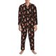 thumbnail image 2 of Balery Valentine Gnome Pijama para Hombre de Dos Piezas con Manga Larga, Conjunto de Dormir y Descanso Suave con Bolsillos-X-Large, 2 of 5