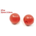thumbnail image 2 of Uxcell 2 x Threaded Ball Knobs 32mm Dia 8mm Bore f Joystick Machine Handle, 2 of 2