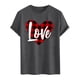 thumbnail image 3 of Tops para hombre, blusas y camisas de cuello redondo y manga corta para hombre. Camiseta/camisa informal de cuello redondo y manga corta con estampado de corazones para hombre. Tops de poliéster para, 3 of 4