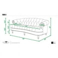 thumbnail image 4 of Jennifer Taylor Home La Rosa 84" Victorian Chesterfield Living Room Tufted Sofa Couch, Navy Blue, 4 of 12