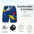thumbnail image 5 of Haiem Cartoon Shark Men'S Quick-Dry Swim Trunks: Comfortable Beach Shorts With Mesh Lining And Pockets - Ideal For Swimming And Sunbathing X-Large, 5 of 9