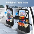 thumbnail image 2 of Organizador Oneyus para asientos traseros de coche con bandeja de mesa y 9 bolsillos, 2 of 8