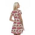 thumbnail image 2 of Women’s A Line Pomegranate Summer Dress, Retro Triangle Arrangement, Cross Wrap V Neck, 6 Sizes, by Ambesonne, 2 of 2