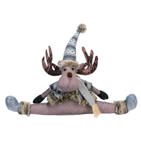 UPC: 0195271997576 | Contemporary Home Living 21 Sitting Moose Plush Christmas Tabletop Figurine