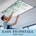 thumbnail image 6 of Eucalyptus Leaves Fluorescent Light Covers, Green Botanical Summer Spring Leaves Magnetic Light Covers for Ceiling Lights, Fluorescent Ceiling Shade Filters for Classroom Bedroom Office 4x2Ft x 4PCS, 6 of 8