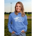 thumbnail image 3 of I Love Softball Women Hoodie X-Large California Blue, 3 of 4