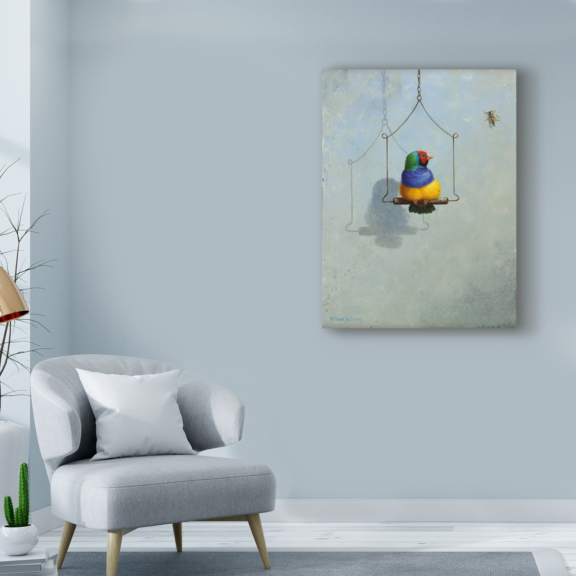 Trademark Fine Art 'Gouldian Finch' Canvas Art by Michael Jackson