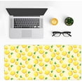 thumbnail image 3 of Large Gaming Mouse Pad (31.5×15.7), Non-Slip Rubber Base and Reinforced Lock Edges, XXL Extended Mousepad for Work, Game, Desk mat, Desktop Decoration | Lemon, 3 of 4